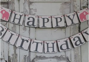 Happy Birthday Banner Rustic Popular Items for Rustic Decoration On Etsy