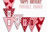 Happy Birthday Banner Sainsburys Happy Birthday Banner Birthday Party Printable Sign Red