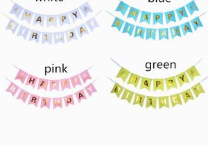 Happy Birthday Banner Singapore Happy Birthday Letter Party Flag Banner Bunting Shopee