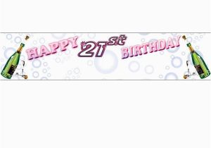 Happy Birthday Banner Size Happy 21st Birthday Banner Balloons Co Uk