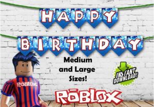 Happy Birthday Banner Size Roblox Happy Birthday Banner Instant Download Printable