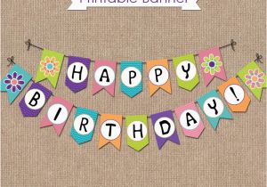 Happy Birthday Banner Size Scooby Doo Birthday Banner Instant Download