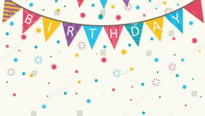 Happy Birthday Banner Svg Free Happy Birthday Vector Birthday Card Party Stock Vector