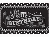Happy Birthday Banner Template Black and White Black White Birthday Party Supplies Party City