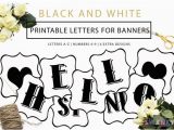 Happy Birthday Banner Template Black and White Printable Banner Letters Black and White Letters Make Your