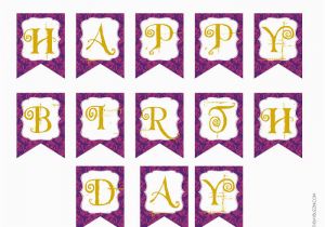 Happy Birthday Banner Template Free Printable Chandeliers Pendant Lights