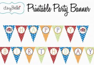 Happy Birthday Banner Template Printable Pdf Lil 39 Super Hero Collection Printable Birthday Banner by