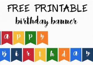 Happy Birthday Banner to Print Happy Birthday Banner Free Printable Paper Trail Design