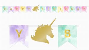 Happy Birthday Banner Unicorn Printable Unicorn Party Supplies Sweet Pea Parties