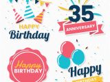 Happy Birthday Banner Vector Free Download Happy Birthday Vector Logo for Banner Vector Premium