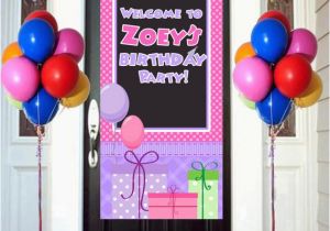 Happy Birthday Banner Vertical Happy Birthday Door Banner Birthday Personalize Welcome to