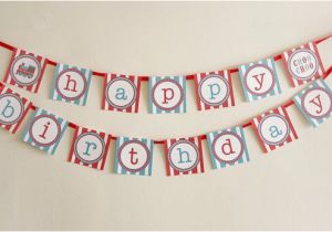 Happy Birthday Banner Vintage Diy Printable Birthday Party Happy Birthday Banner