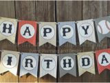 Happy Birthday Banner Vintage Personalized Happy Birthday Banner Vintage Baseball Birthday