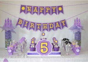 Happy Birthday Banner Violet Tangled Rapunzel Inspired theme Quot Happy Birthday Quot Banner