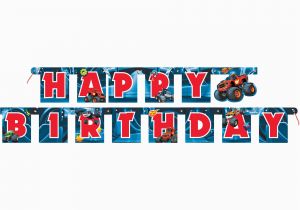 Happy Birthday Banner Walmart Canada 6 39 Blaze and the Monster Machines Birthday Banner