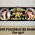 Happy Birthday Banner White and Gold Personalised Giant Large Black Gold Stars Happy Birthday
