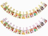 Happy Birthday Banner with Baby Photo 1set Happy Birthday Photo Banners Baby Shower Paper