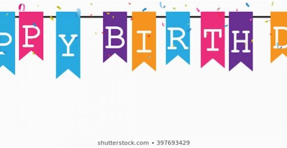 Happy Birthday Banner with Images Happy Birthday Banner Images Stock Photos Vectors