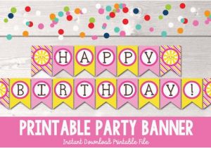 Happy Birthday Banner with Name Edit Items Similar to Sunshine Happy Birthday Banner Instant