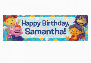 Happy Birthday Banner with Photo and Name the Official Pbs Kids Shop Sid the Science Kid Happy