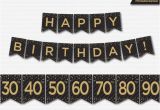 Happy Birthday Banner with Photo Happy Birthday Banner Printable 30th 40th 50th 60th 70th
