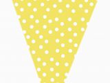 Happy Birthday Banner Yellow Free Yellow Polk A Dot Printable Banner Printables