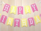 Happy Birthday Banner Yellow Happy Birthday Purple and Silver Banner Personalized Name