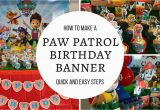 Happy Birthday Banner Youtube How to Make Paw Patrol Happy Birthday Banner Free