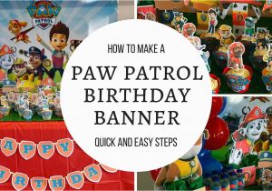 Happy Birthday Banner Youtube How to Make Paw Patrol Happy Birthday Banner Free