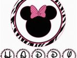 Happy Birthday Banners asda Printable Zebra Minnie Mouse Banner Happy Birthday by