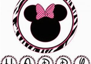 Happy Birthday Banners asda Printable Zebra Minnie Mouse Banner Happy Birthday by