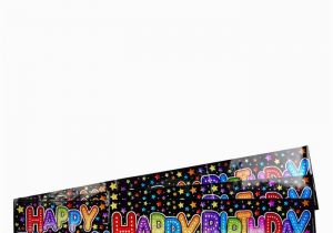 Happy Birthday Banners Card Factory Holographic Black Happy Birthday Foil Banners Pack Of 3