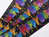 Happy Birthday Banners Card Factory Holographic Black Happy Birthday Party Banners Only 99p