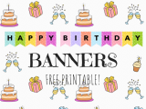 Happy Birthday Banners Colorful Birthday Banners Cute Freebies for You