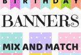 Happy Birthday Banners Colorful Happy Birthday Banners Buntings Free Printable Cute