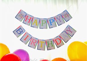 Happy Birthday Banners Coloring Page Free Printable Birthday Banner