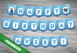 Happy Birthday Banners Custom Frozen Happy Birthday Banner Personalized with Name