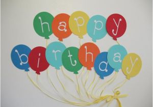 Happy Birthday Banners Diy Items Similar to Balloon Happy Birthday Banner Ready to