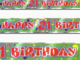 Happy Birthday Banners Ebay 12ft Green Red Happy 21st Birthday Party Foil Banner