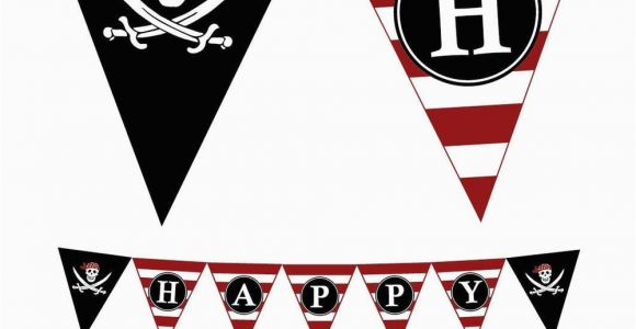 Happy Birthday Banners Ebay Pirate Printable Pdf File Happy Birthday Party Banner Ebay