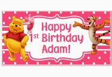 Happy Birthday Banners Ebay Winnie the Pooh Birthday Banner Ebay