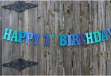 Happy Birthday Banners Etsy Happy 1st Birthday Banner Personalized Birthday Banner Under