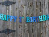 Happy Birthday Banners Etsy Happy 1st Birthday Banner Personalized Birthday Banner Under