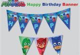 Happy Birthday Banners for Fb Instand Dl Pj Masks Happy Birthday Banner Printable