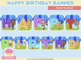 Happy Birthday Banners for Sale 80 Off Sale Happy Birthday Banner Bubble Guppies Instant