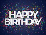 Happy Birthday Banners Images Free Happy Birthday Banner with Confetti Vector Free Download