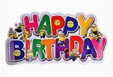 Happy Birthday Banners Images Party butiko Minion theme Happy Birthday Banner Amazon In