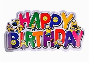 Happy Birthday Banners Images Party butiko Minion theme Happy Birthday Banner Amazon In