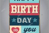 Happy Birthday Banners Near Me 1950s Poster Art Stock Vector Images Alamy