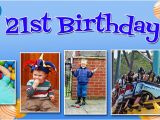 Happy Birthday Banners Next Day Delivery Balloon Background Birthday Banner with Up to 6 Pictures